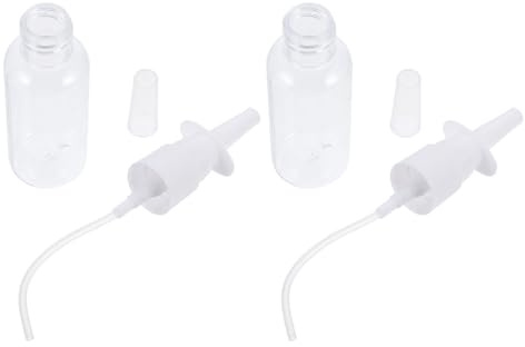 Kinder Nasenspülflasche 2 Stück 20ml Pet Tragbar Sichere Anwendung | Nase und Nasenhöhle, Einfache Bedienung, Hilft bei Verstopfter Nase, Glänzende Farbe