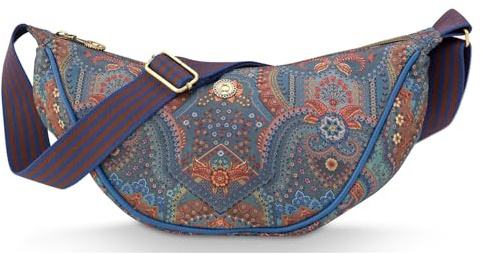 Pip Studio Freya Jabali Blue Halbmond Umhängetasche 34x10x16cm