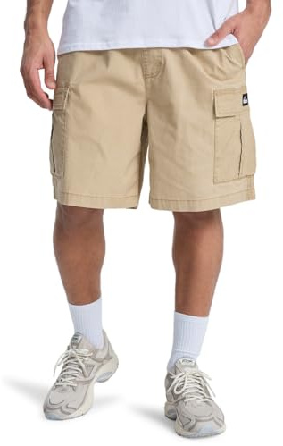 Quiksilver Taxer - Elastische Cargoshorts - L - Beige.