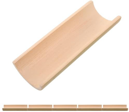 HOMSFOU 6 Stück Bambus Brunnenzubehör – 7 8cm Breiter Bambus Auslauf Wetterfester Bambus Wasserspeier für Japanische Gartenwasserfälle und Gartenteiche