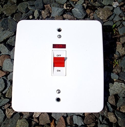 Mk K5012WHI 45A Double Pole Metal Switch/Neon