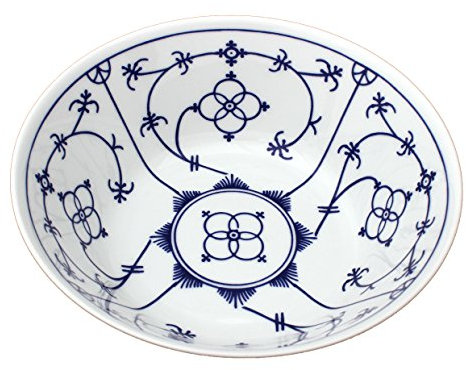 Eschenbach Porzellan Group Tallin Indischblau Schüssel rund 21 cm, Porzellan, Indigoblau, 1 x 1 x 1 cm