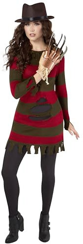 Rubie's Official Miss Freddy Krueger, Womens Sexy Secret Wishes Costume, Nightmare on Elm Street