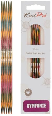 KnitPro Symfonie Double Pointed Needles 6 (15cm) | 3.25mm