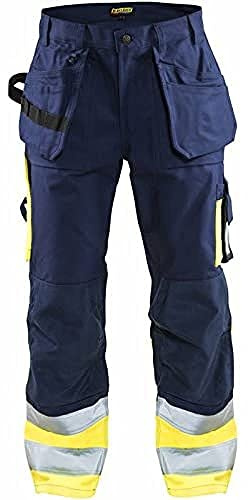 Blaklader 15291370 Hose mit hoher Sichtbarkeit, Marineblau/Gelb, grootte C158
