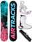 Airtracks Damen Snowboard Set Freestyle Freeride Polygonal Hybrid Rocker 138 + Bindung Master W + Boots Master QL W 38 + Sb Bag / 138 144 147 154 cm