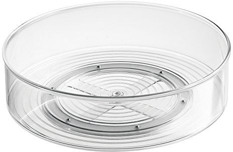 iDesign Fridge/Freeze Binz Kühlschrank Organizer, Drehteller aus Kunststoff, durchsichtig, 29x 9 cm