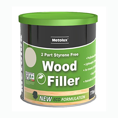 Metolux 2 Part Styrene Free Wood Filler Dark Mahogany 770ml (1.4kg)