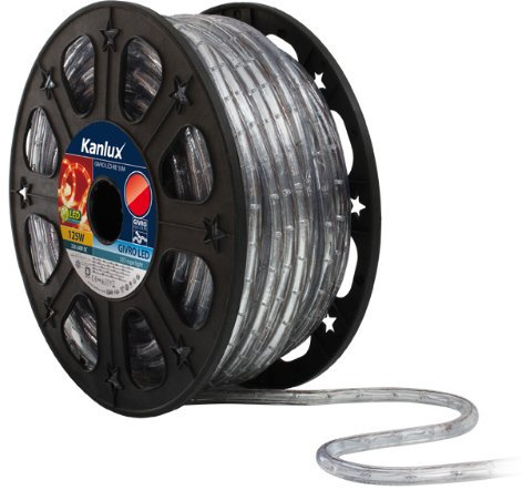 Kanlux 50 Meter LED ROT Lichterkette Lichtschlauch Lichterschlauch IP44 wasserdicht LED Schlauch für Innen- und Aussenbereich farbig (50 Meter ROT) energiesparende LED stromsparend