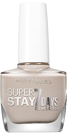 Maybelline Super Stay 7 Days Nail Polish, No. 891 Barely Nude, Intense Radiant Colour, Extra Long Hold, in Subtle Natural Light Beige, 10ml