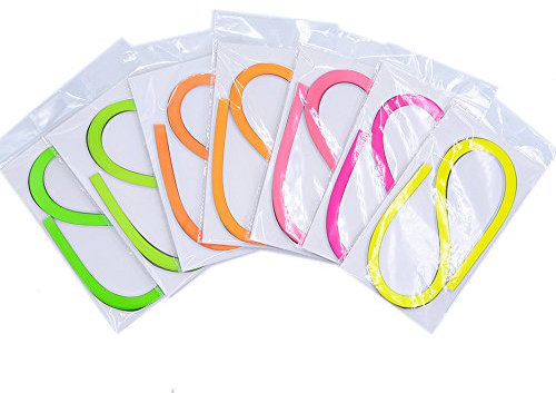 raylinedo® DIY Party Dekoration: Quilling Papierstreifen Quilling Art Streifen 700 Streifen 7 Farben Quilling Papier Set 5 mm Breite 54 cm Länge