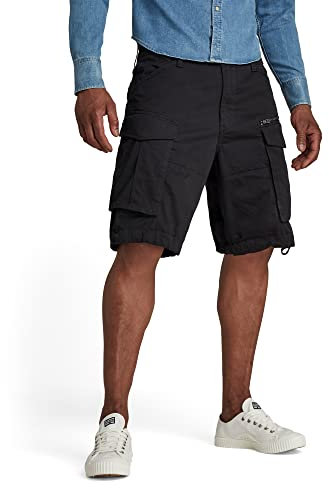 G-STAR Rovic Zip Relaxed Shorts, Pantaloncini Uomo, Nero (Black D08566-5126-990), 36