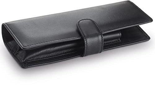 LAMY A 402 Lederwaren – Hochwertiges Kalbsleder-Klappetui 859 in der Farbe Schwarz - Für zwei Schreibgeräte