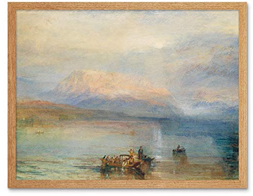 Jmw Turner The Red Rigi Art Print Framed Poster Wall Decor 12x16 inch