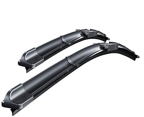 Mossa Vordere Scheibenwischer kompatibel mit Dacia Lodgy (03.2012-04.2015) - flache Premium Wischerblätter. Wischerblätter - Set für Frontscheibe (Fahrer- + Beifahrerseite) (560 mm / 410 mm)