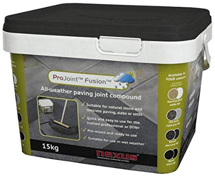 Fusion Black All Weather Paving Grout Jointing Compound 15kg