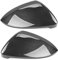 2 Stück for VW Golf GTI MK7 MK7.5 7 Golf 7 R Touran L Golf7 G Außenspiegel Abdeckkappen (Carbon-Effekt) ABS Carbon-Faser-Farbe Auto Spiegelkappen