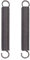 NewZC Edelstahl Spannfeder 2 Stück Lange Zugfedern mit Haken 150mm Druckfedern Metall Doppelhaken Verlängerungsfeder Ersatz Metallfedern für Hammock Hängestühle Sonnensegel-2x18x150m