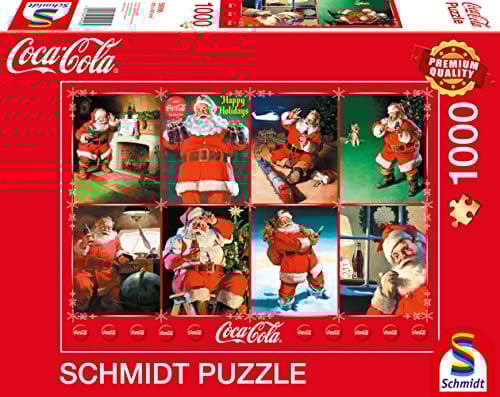 Schmidt Spiele 59956 Puzzle Coca Cola, Santa Claus 1000 Teile Puzzle