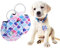 2Pcs Silencieux D'étiquette D'identification de Chat Anti-Perdue étiquette-Adresse pour Chien Chat Pendentifs Porte-Adresse, Sac pour Collier Chat Collier Chien ​ID Tag Porte-Clés, Coloré