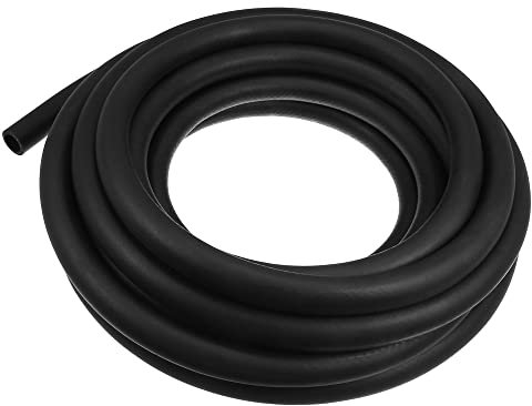 X AUTOHAUX 10m 19mm Coche Flexible Recto Calefacción Radiador Manguera Goma Negro