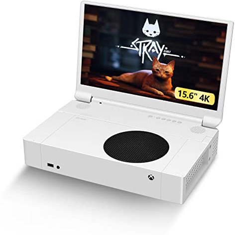 G-STORY 15.6 Portable Monitor for Xbox Series S 4K Portable Gaming Monitor IPS Screen for Xbox Series S(not Included) with Two HDMI, HDR, Freesync Game Mode Travel Monitor