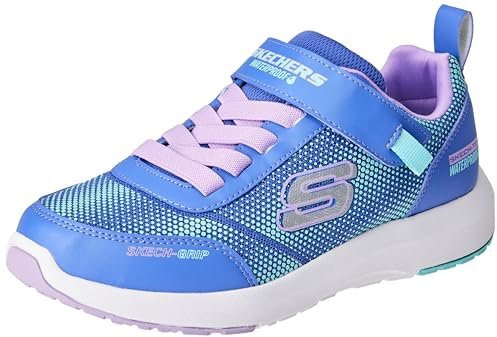 Skechers Girl's Dynamic Tread-Journey Time Sneaker, Blau/Lavendel, 13.5 Little Kid