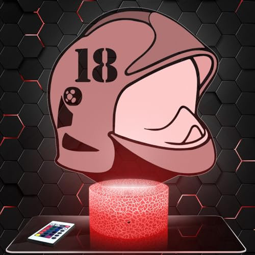 Nachttischlampe Feuerwehrhelm Feuerwehrmann, Geschenkidee Dekoration Feuerwehrmann Schreibtischlampe Wohnzimmer Idee Weihnachten für Feuerwehrhelm Feuerwehrmann-Fans. TOP