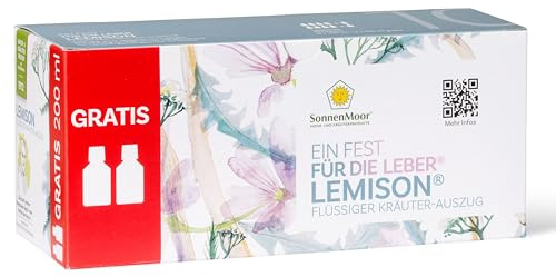 SonnenMoor Lemison 10 x 100 ml - ein Fest für die Leber - flüssiger Kräuterauszug zum Einnehmen