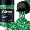 Hemway Premium Glitter Shaker - Emerald Green | 205g Multi Size Metallic Flake Sequins for Resin & Epoxy Crafts | Craft Supplies for Tumblers, Festival, Hair, Face, Body, Eye & Nail Art
