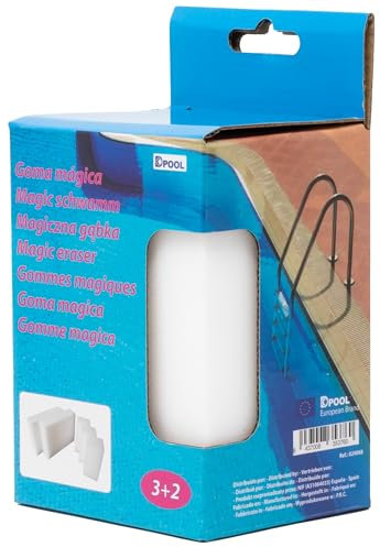 Éponges de Nettoyage pour Piscine, Lot de 5, Nettoyage Doux et Efficace, pour Ligne d'eau, équipements Plastiques, Liners et escaliers