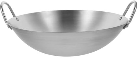 Hoement Sartén Wok Wmf Acero Inoxidable Antiadherente Mango Cómodo Para Freír Verduras y Mariscos