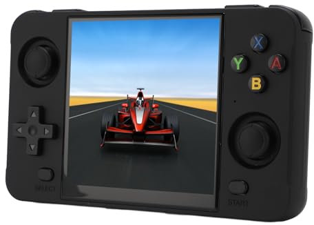 Handheld Game Console 10000+ Games Open Source Portable Retro Rocker 16G+64G R40S Portable Console Adults (Black)