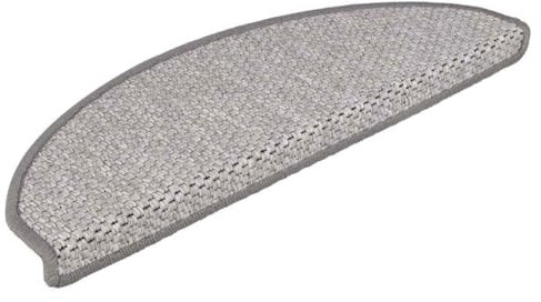 vidaXL Stufenmatten Selbstklebend Sisal-Optik 30Stk. 65x21x4cm Platina, Treppenmatten, Treppenteppich, Stufenteppich, Treppenschoner, Treppenschutz
