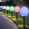 3/6/8/10 Stück Solarlampen für Außen Kugel,Solar Gartenleuchten für Außen,Kugel Solar Lichterkette Aussen mit Farbe Licht,Solarleuchten für den Außenbereich, Terrasse, Hof, Weg, Gartenkunst