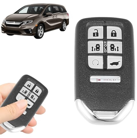 Boxonly KR5V2X 7-Button Smart Key Fob Replacement Compatible with for Honda Odyssey 2018 2019 2020, 433MHz Keyless Entry Remote with 47 Chip, Battery and Blade Included