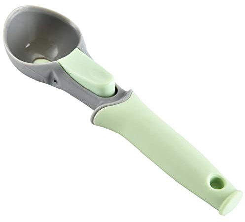 Cuchara de helado de plástico duradero con mango antideslizante, cuchara de helado de cocina