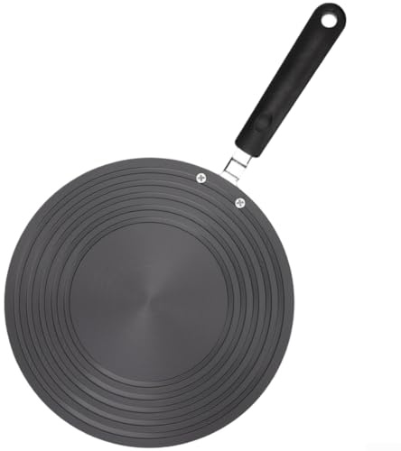 Aluminum Stove Heat Spreader Plate for Gas Burners Featuring Even Heat Distribution and Dual Sided Anti Skid Design for Stable Cookware Placement (N)