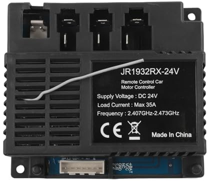 URPIZY JR1932RX-24V Receptor para Coche Eléctrico Infantil 2,4G Mando a Distancia 24V con Función de Arranque Lento para Caja de Control JR1932RX-24V