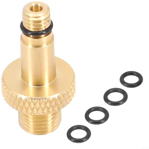 Shophubio Aluminiumlegierung für hintere Stoßdämpfer-Luftventil-Adapter-Werkzeug für und für Schweiz, inklusive O-Ringe, für Federgabel-Zubehör