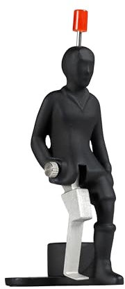 TIPP-KICK Pro-Kicker Strike I Original Spieler für Groß & Klein I Spielspaß mit der Fußball-Figur Spiel I Zubehör I Schwarz