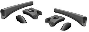 Oakley Flak Jacket Earsock / Nosepiece Kit - Slate
