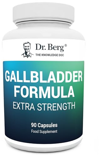 Dr. Berg's Gallbladder Formula Extra Strength - Promotes Digestive Comfort & Improved Absorption of Nutrients & More Satisfied After Meals - 90 Capsules