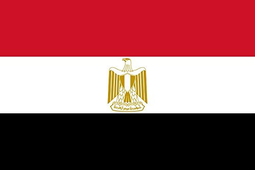 Werbetechnik Sotirios Papoutsis 2X Auto Aufkleber ÄGYPTEN - Flagge 2X Car Sticker Fahne (ca. 8x5 cm)