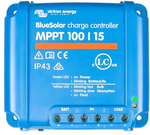 Victron Energy BlueSolar MPPT 100V 15 amp 12/24-Volt Contrôleur de Charge Solaire