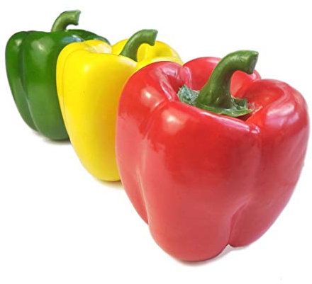 Lorigun Künstliche Paprika Simulation Gefälschte Capsicum Künstliche Gemüse Foto Requisiten Home Dekoration X 3 Stücke Multi Farbe