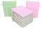Betz 10 Stück Waschhandschuhe Palermo 100% Baumwolle Waschlappen Set Größe 16x21 cm Farbe rosé und grün