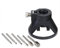MASUNN 6Pcs Hss Fresadora De Madera + Eléctrico Taladro Cuerno Base Fija