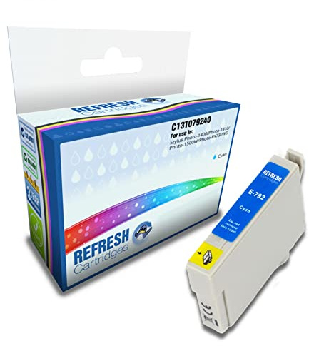 Refresh Cartridges Remanufactured Ink Cartridge Replacement for Epson C13T079240 (Cyan)