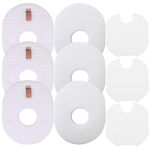 Dttery 3 Post + 3 Foam & Felt Filters Kit Replacement for Shark Rocket Ultra-Light Vacuum HV292, HV300, HV300W, HV301, HV302, HV303, HV305, HV308, HV310, UV450 Part XFFV300
